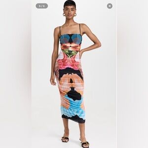 AFRM Hazel Mesh Dress size Large